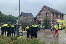 Politie-inzet tijdens extreme wateroverlast in Limburg