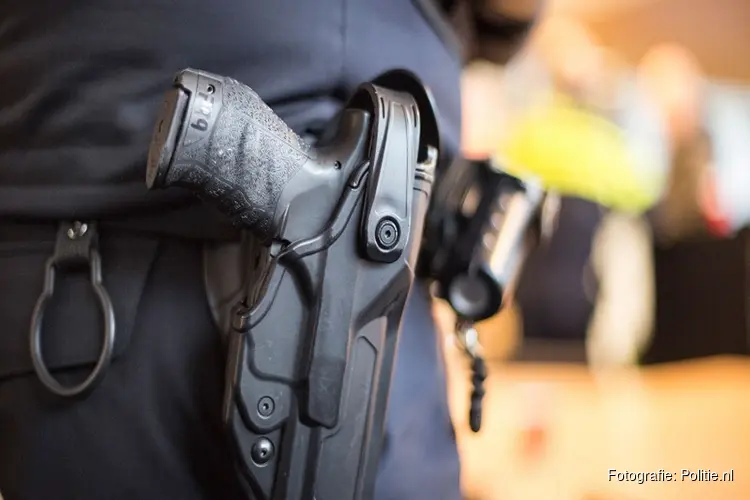 Politie lost waarschuwingsschot bij aanhouding verdachte