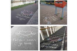 Stoepkrijten tegen zelfdoding: hoopvolle woorden én nieuwe campagne in Limburg